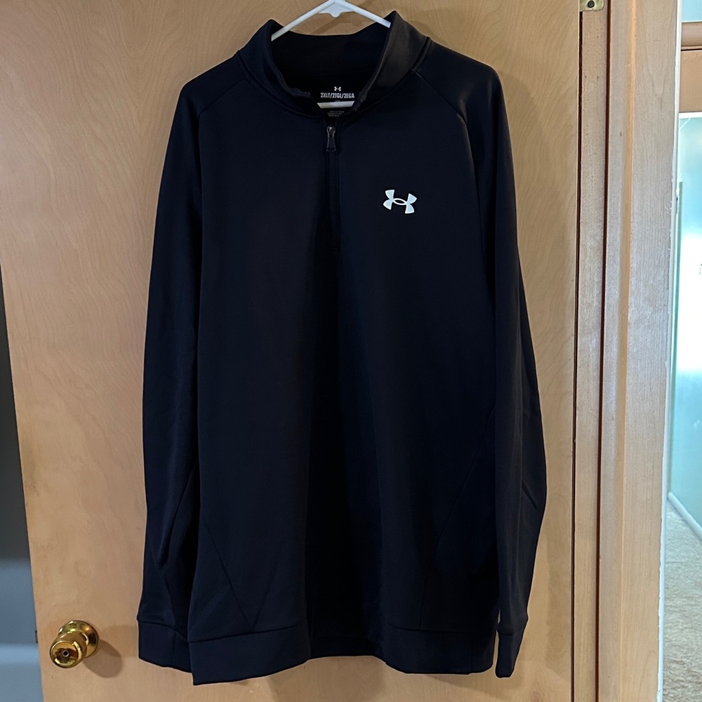 Under Armour Men's Black Quarter Zip Sweatshirt